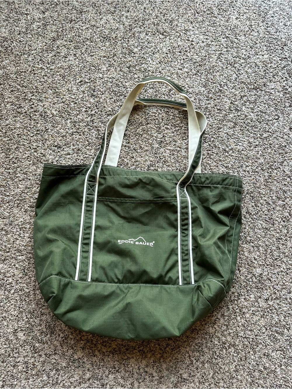 Olive Green Eddie Bauer water resistant tote